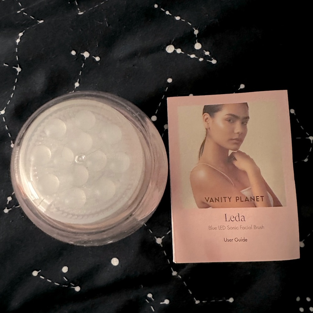 Vanity Planet Leda Blue LED Sonic Facial Brush. Never used.